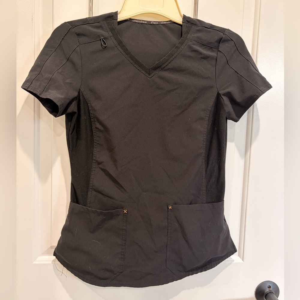 Cherokee Black Short Sleeve Women's Set